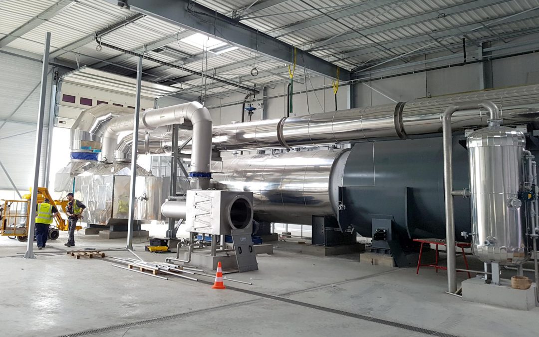 Montage d&rsquo;éléments de chaufferie